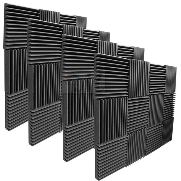 48 Pack Acoustic Panels Studio Soundproofing Foam Wedges 2&quot; X 12&quot; X 12&quot; -  Walmart.com