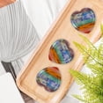 thumbnail image 2 of Qarigey Piedra de Palma Reiki, sanador de energía delicado y exquisito, piedra de masaje con piedras preciosas de corazón, piedra para Ayudas para vestirse con gancho de botón, 2 of 6
