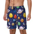 thumbnail image 1 of Fotbe Space Planet Traje de Baño para Hombre – Shorts de Natación de Secado Rápido con Forro y Bolsillos-X-Large, 1 of 6
