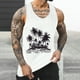 thumbnail image 2 of Camisetas de Tanque de los Hombres Tanque de los Hombres Incolor Gradiente de Impresión Cuello Redondo Correa Delgada Fuga Atrás Regular Casual Deportes Blusas de Tanque, 2 of 5