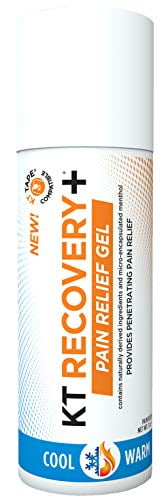 KT Tape Recovery+ Pain Relief Cool/Warm Gel Roll-on 3oz