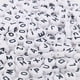 thumbnail image 4 of 100/200/300/500PC Mixed White Letter Acrylic Beads Round Flat Alphabet Beads For Jewelry Making Handmade Diy Bracelet Necklace, 4 of 5