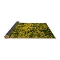 thumbnail image 2 of Ahgly Company Indoor Rectangle Abstract Yellow Modern Area Rugs, 2' x 5', 2 of 4