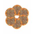 thumbnail image 7 of 13 Inch Round Placemats Set of 6, Orange Fall Non Slip Heat Insulation PP Table Mats, Retro Maple Leaf Pumpkins Thanksgiving Washable Place Mats for Kitchen Dining Party Table Decor, 7 of 7