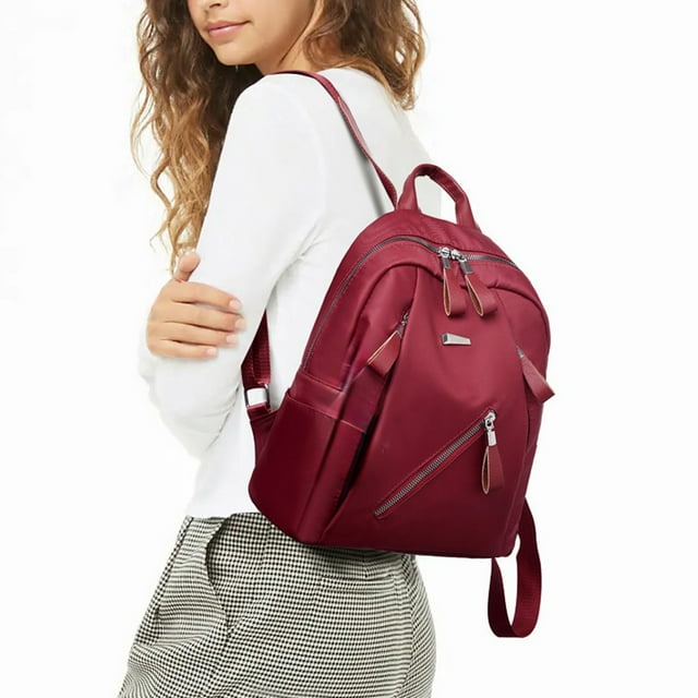 Shoulder Bag Female Fashion Trend Street Polyester Cloth Bag Bag Middle School Students Schoolbag Backpack