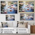 thumbnail image 4 of Designart "Monet's Water Lily Pond Reflections in Art II" Cottage Framed Wall Art - Country Green Lake Entryway Framed Wall Art, 4 of 6