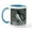 White/Blue Inside, variant on CafePress - Gentoo Baby Mug - 11 oz Ceramic Mug - Novelty Coffee Tea Cup
