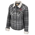 thumbnail image 2 of Women's Colosseum x Wrangler  Charcoal Alabama Crimson Tide Plaid Polar Fleece Button-Up Jacket, 2 of 3