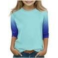 thumbnail image 2 of Girls Long Sleeve T-Shirt,Shirt for Girls Kids Lightweight Soft Comfort Fit Crew Neck Tee Cotton Top Mint Green 11-12 Years, 2 of 7
