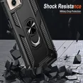 thumbnail image 2 of Starshop Motorola G 2026 Case Phone Cover Shockproof Ring Stand Case With Glass Screen - Black, 2 of 5