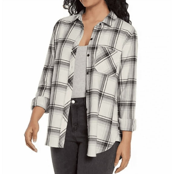 Gap Women's Relaxed Fit Flannel Deema Plaid, Size Small