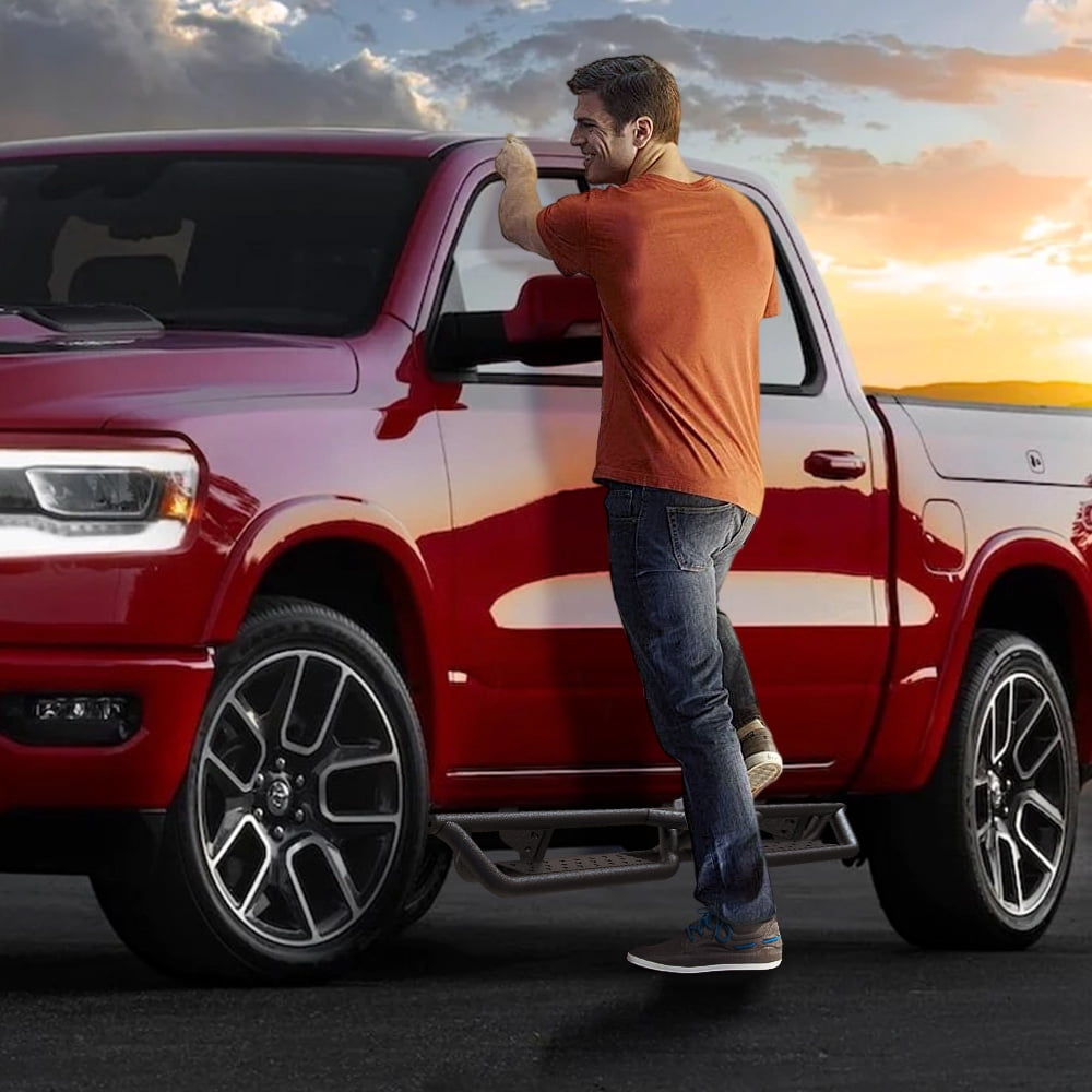 6" Running Board for 2019-2026 Silverado/Sierra 1500 Crew Cab Nerf Bar Side Steps