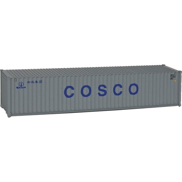 Walthers SceneMaster HO Modelo a escala de China Ocean Shipping Chevron Contenedor corrugado de 40' 949-8155