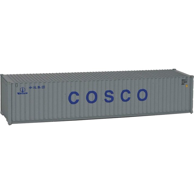 Walthers SceneMaster HO Modelo a escala de China Ocean Shipping Chevron Contenedor corrugado de 40' 949-8155