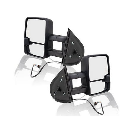 Towing Mirror Set - Compatible with 2007 - 2013 Chevy Suburban 2500 2008 2009 2010 2011 2012