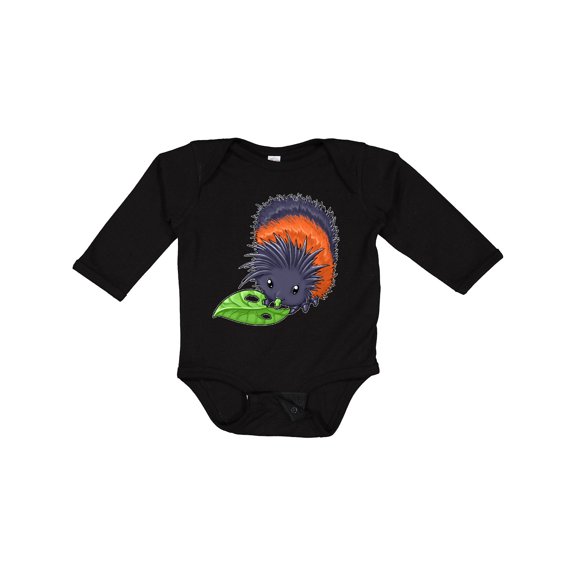 Inktastic Wooly Bear Caterpillar- Cute Baby Insect Boys or Girls Long Sleeve Baby Bodysuit