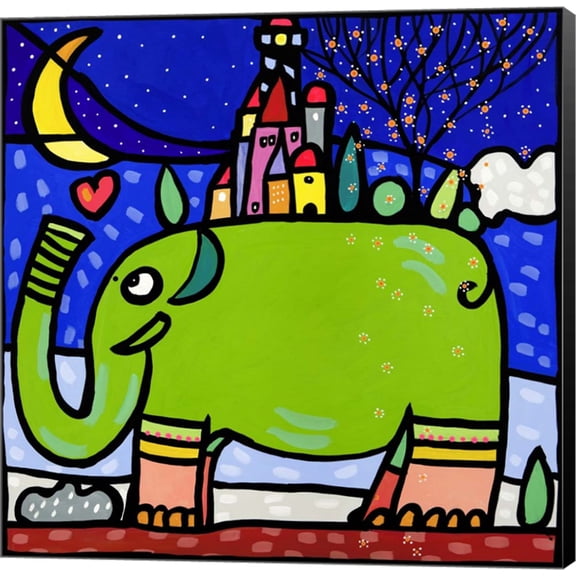 Ele by Wallas, Canvas Wall Art, 12W x 12H