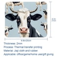 thumbnail image 5 of Cattle Printed Square Desk Mat Mousepad, 8.3x9.8 Inch, Non-Slip Rubber Bottom, Suitable for Office and Gaming, 5 of 6