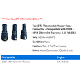 thumbnail image 2 of Tee-2 To Thermostat Heater Hose Connector - Compatible with 2009 - 2014 Chevy Traverse 3.6L V6 GAS 2010 2011 2012 2013, 2 of 2