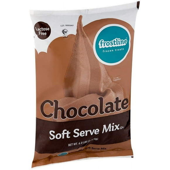 Frostline Chocolate Soft Serve Ice Cream Mix Lactose Free 6 lb