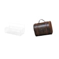 thumbnail image 1 of Cesta flotante de alambre metálico y joyero de madera para cocina, baño, encimera, sala de estar, anillos, cumpleaños, joyas corporales., 1 of 8