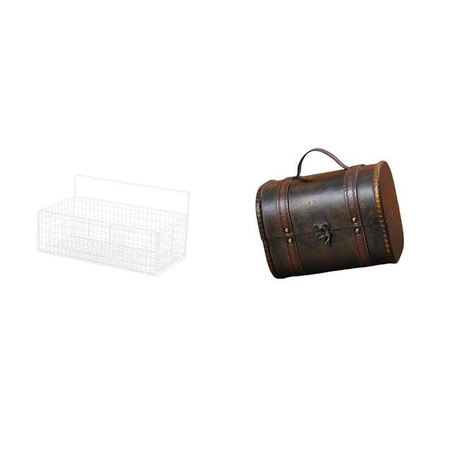 Cesta Flotante De Alambre De Metal Y Organizador De Joyas De Madera Para Cocina, Baño, Encimera, Sala De Estar, Anillos, Cumpleaños, Joyas Corporales.