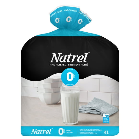 Natrel Fine-filtered 0% Fat Free Skim Milk, 4 L