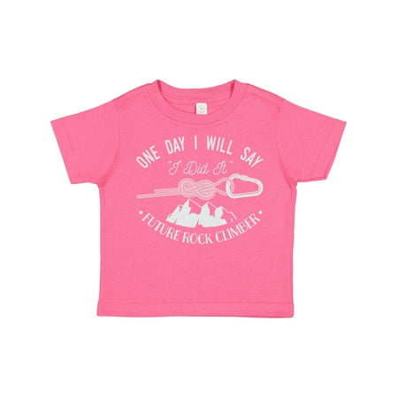 

Inktastic Future Rock Climber Hiking Gift Toddler Boy or Toddler Girl T-Shirt