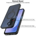 thumbnail image 3 of Tekcoo for Samsung Galaxy A17 5G Case, Compatible with MagSafe Military Grade Drop Protection Magnetic Rugged Cover Translucent Back Shockproof Cell Phone Case for Galaxy A17 5G 6.7" - Black, 3 of 11