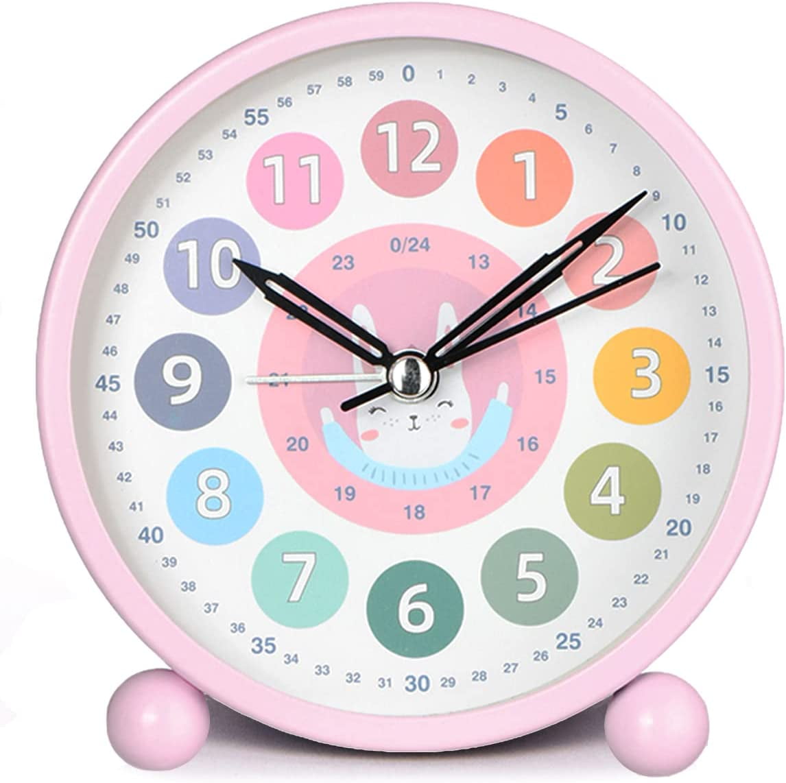 TIMPCV Kids Learning Alarm Clock for Boys/Girls , Silent Small Cute