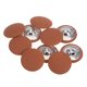 thumbnail image 1 of 10uds 40L Botones de costura Unique Bargains de metal Redondo 25mm Aleación Naranja, 1 of 5