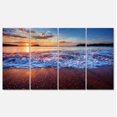 thumbnail image 2 of Design Art - Blue Sea Waves during Sunset, 2 of 3