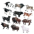 thumbnail image 3 of 12 piezas de mini modelos de vacas perfecl Figuras de animales de simulación Juguetes educativos PVC, 3 of 8