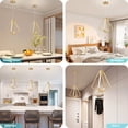 thumbnail image 2 of Deyidn Gold Modern Chandelier for Bedroom Living Room Dining Room, 2 of 5