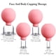 thumbnail image 2 of Set de ventosas BBTO de vidrio y silicona, 4 piezas, rosa, para cuerpo, 2 of 7
