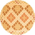thumbnail image 1 of Ahgly Company Indoor Round Southwestern Orange Country Area Rugs, 4' Round, 1 of 1