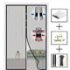 thumbnail image 3 of Cortina de puerta con pantalla magnética, antimosquitos, insectos, moscas y chinches, cortina de puerta suave de poliéster, cortina de puerta con ventilación para el hogar para el verano, 3 of 5