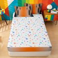 thumbnail image 4 of meiyoeat Abstract Geometric Lines Zipper Full Size Comforter Sets with Fitted Sheet and 2 Pillowcases For Adults,Modern Minimalist Aesthetic Zipper Bedding Set,Colorful Stars Reversible,4-Piece, 4 of 7
