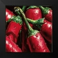 thumbnail image 2 of AlmaCh 20x20 Black Modern Framed Museum Art Print Titled - Hot Peppers, 2 of 5
