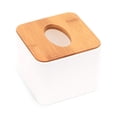 thumbnail image 2 of SPRING PARK Tissue Box Cover Square - Facial Cube Tissue Box Holder Case Dispenser for Bathroom Vanity Countertop, Bedroom Dresser, Office Desk or Night Stand Table, 2 of 7
