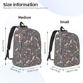 thumbnail image 2 of Fotbe Hedgehogs and Flowers1 Mochila de Lona con Estampado, Mochila Duradera, Mochila Versátil de Alta Calidad, Mochila Compacta Vintage-Medium, 2 of 5