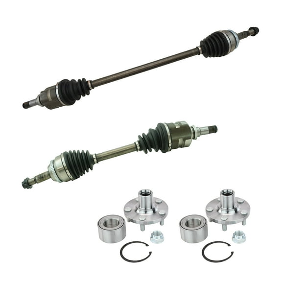 Front CV Axle Shaft Assembly Wheel Hub Bearing Kit Set 6pc for 03-08 Corolla AT CSA81737