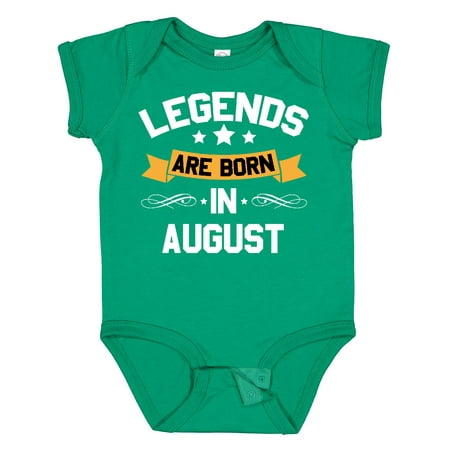 

Inktastic Legends Are Born in August Gift Baby Boy or Baby Girl Bodysuit