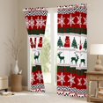 thumbnail image 3 of Manfei Kids Christmas Reindeer Curtains Pack of 2 (42x84 Each), Tribal Suqare Buffalo Curtains Blackout, Xmas Tree Snowflake Bedroom Curtains, Window Curtains Bedroom Decor, 3 of 6