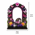 thumbnail image 4 of Dia De Los Muertos Altar Wooden Picture Frames,Day of The Dead Decorations Colorful Butterfly Sugar Skull Frame for Indoor Ofrenda Altar Table Remembrance Display Style C, 4 of 6