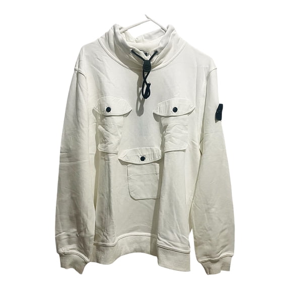 Sudadera Stone Island Multipocket Blanca Talla M