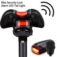 thumbnail image 1 of Vélo vélo Sécurité Serrure Alarme LED Feu Arrière Anti-Vol Télécommande 4 In1!, 1 of 2