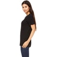 thumbnail image 4 of Bella Canvas 6400 - Relaxed Short Sleeve Jersey T-Shirt, S, Black, 4 of 5
