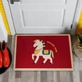 thumbnail image 5 of ERK 1Pcs Horse Zodiac Year Themed Area Rug For Home Floor Mat With Modern Design, 5 of 5
