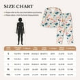 thumbnail image 3 of Rateoe Sea Life 1 Pattern Womens Pajamas Set Long Sleeve Sleepwear Button Down Nightwear Soft Cotton Pj Lounge Sets, 3 of 9